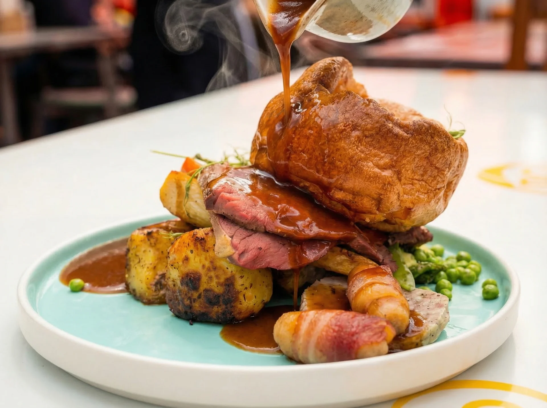 Delicious Sunday Roast at Fizzy Moon Brewhouse
